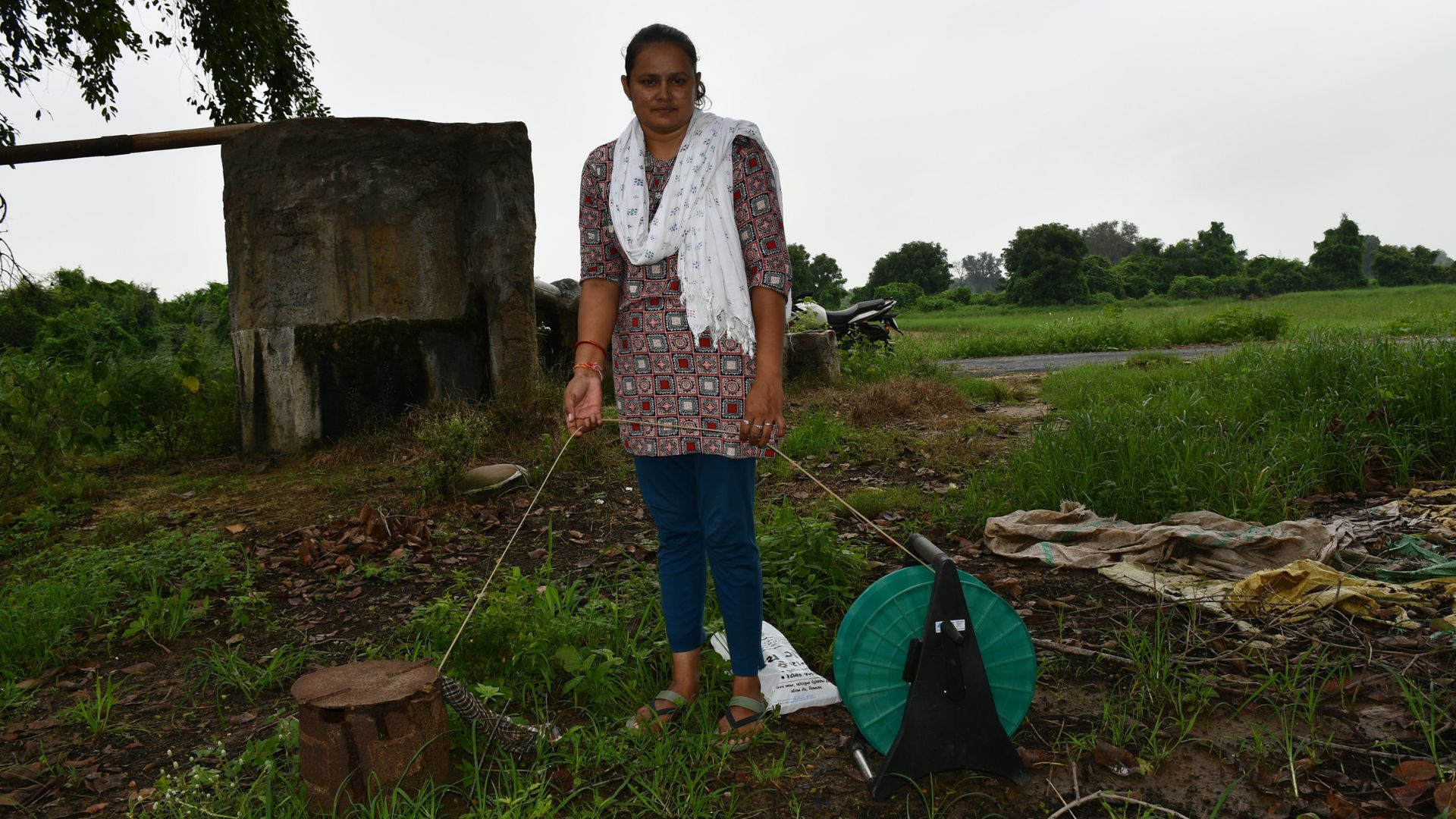Payal at a water conservation 