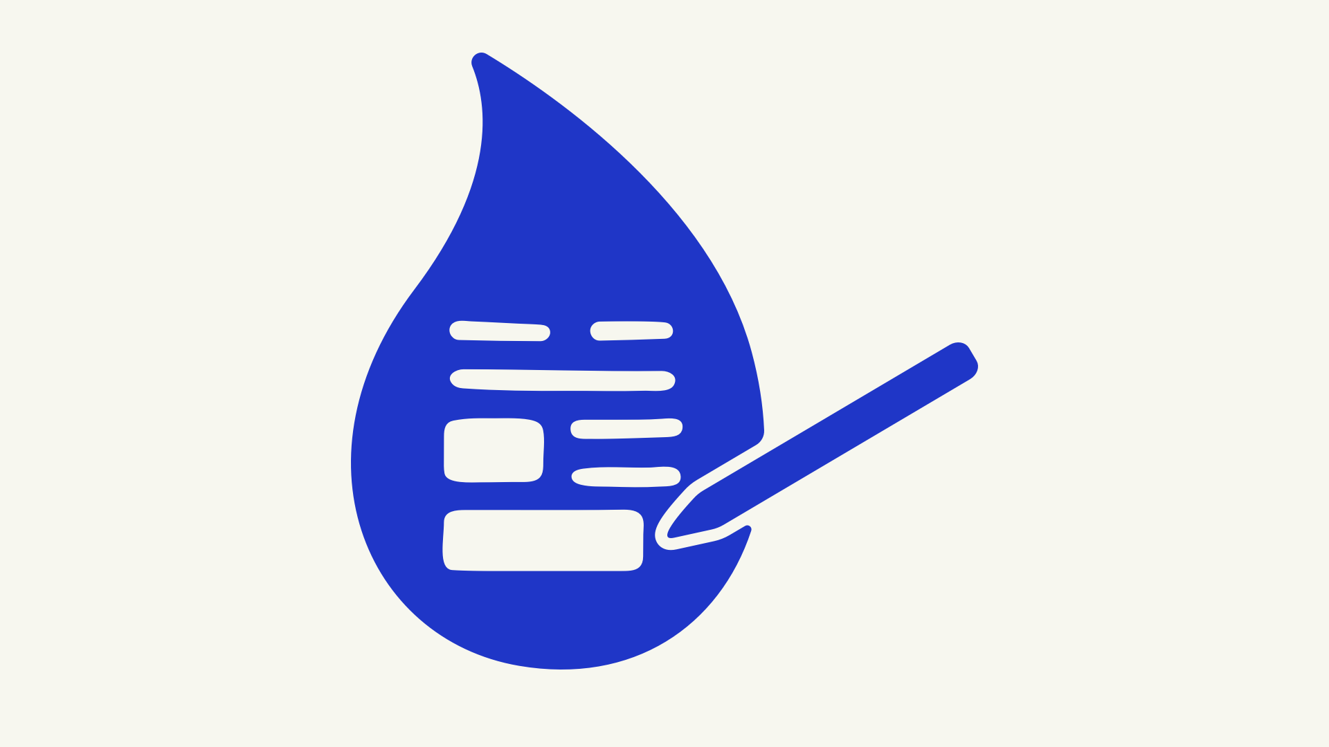 Water numeracy icon