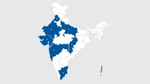 A map of India showing locations of co-funders